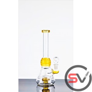 STRAIGHT NECK BEEHIVE WATER PIPE 10inch
